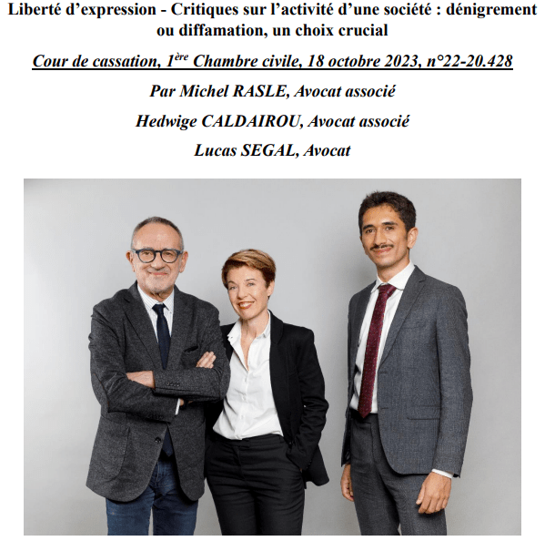 Dénigrement et Diffamation